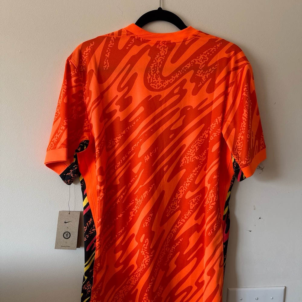 Men’s Nike Chelsea FC Stadium Orange Goalkeeper Soccer Jersey Sz L - NWT RARE - Picture 7 of 7